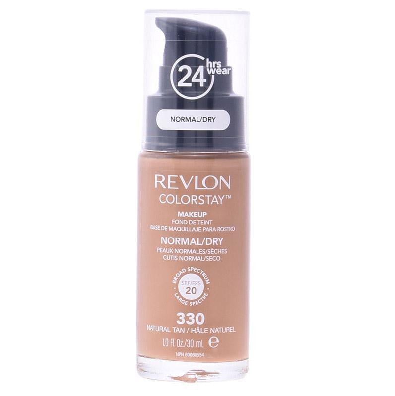 Тональный крем Revlon ColorStay Longwear Makeup Hyaluronic Acid Normal/Dry Skin SPF20 30 мл 330 Natural Tan (382062)