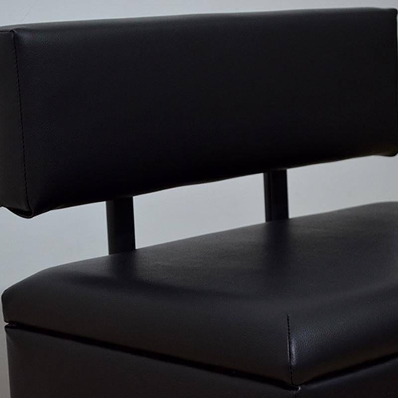 Диван офісний для зони очікування Міні Чорний (20409ч) - фото 3