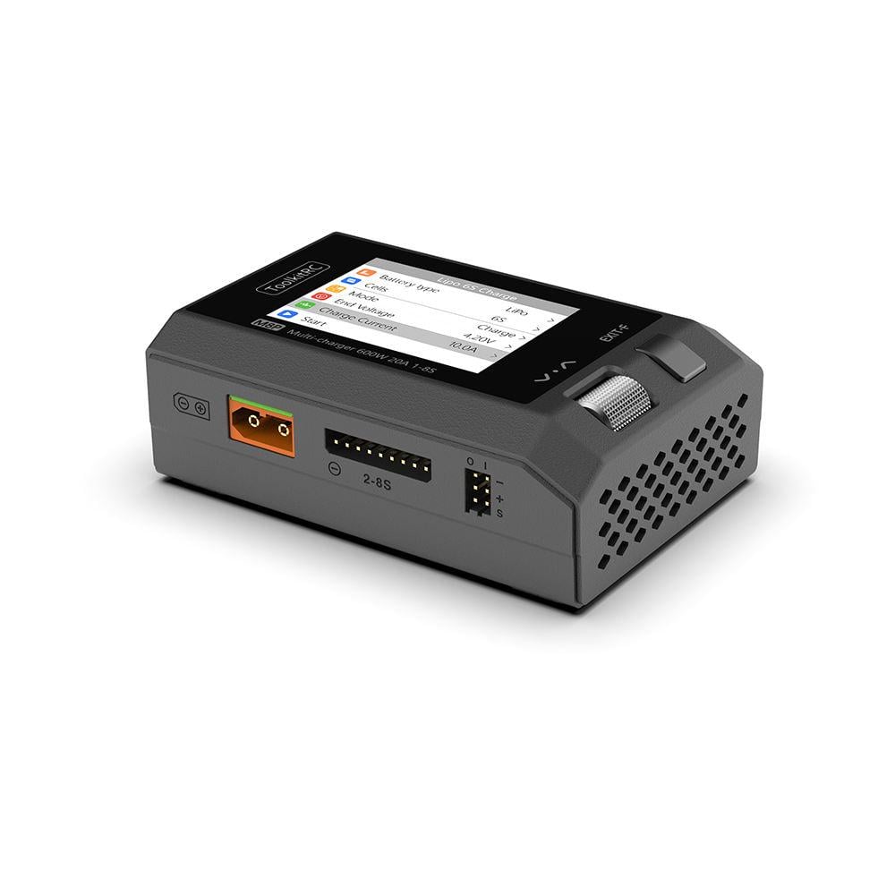 Зарядное устройство для ToolkitRC M8P 600W 25А для FPV 1-8S ADP200 ADP100 M6D M7 Q4AC Q6AC Black (18760)