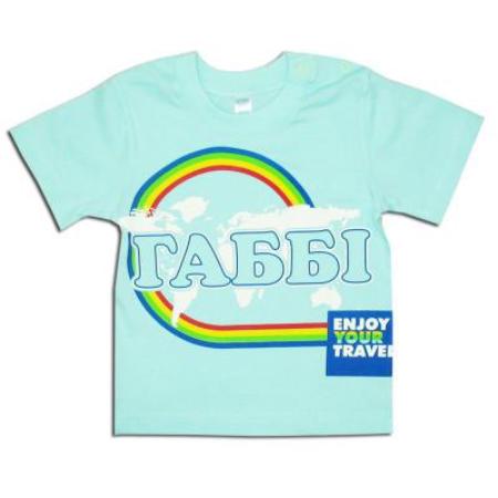 Футболка детская для мальчика GABBI мини хлопковая 80 см Ментоловый (13132) Футболка детская для мальчика GABBI мини хлопковая 80 см Ментоловый (13132)