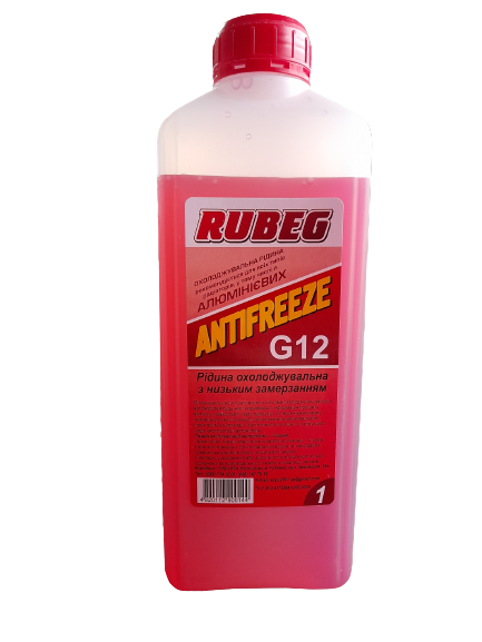 Антифриз G12 Rubeg -30 1 л Красный (3199358322)