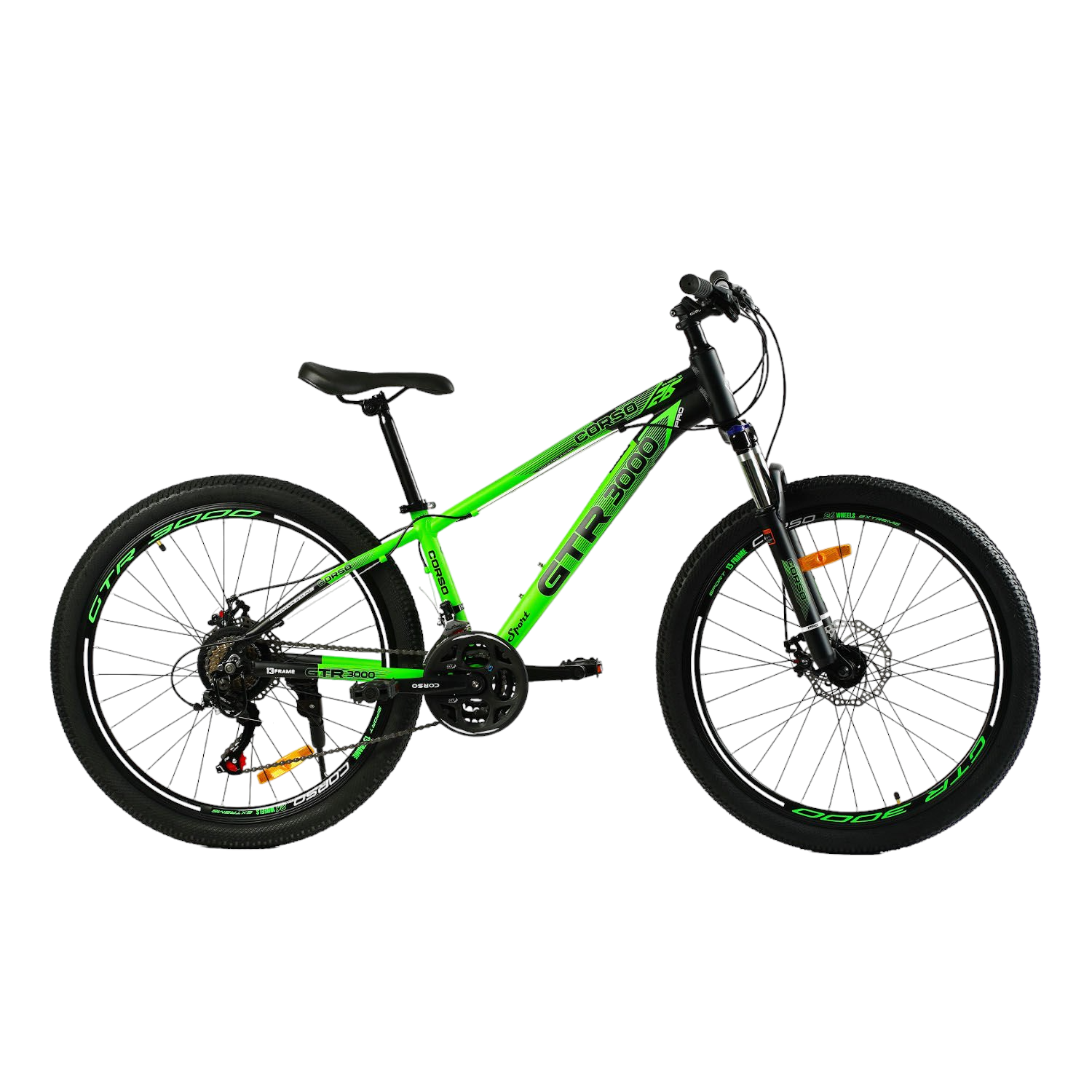 Велосипед Corso 26" GTR-3000 2024 Зеленый (137788) Велосипед Corso 26" GTR-3000 2024 Зеленый (137788)