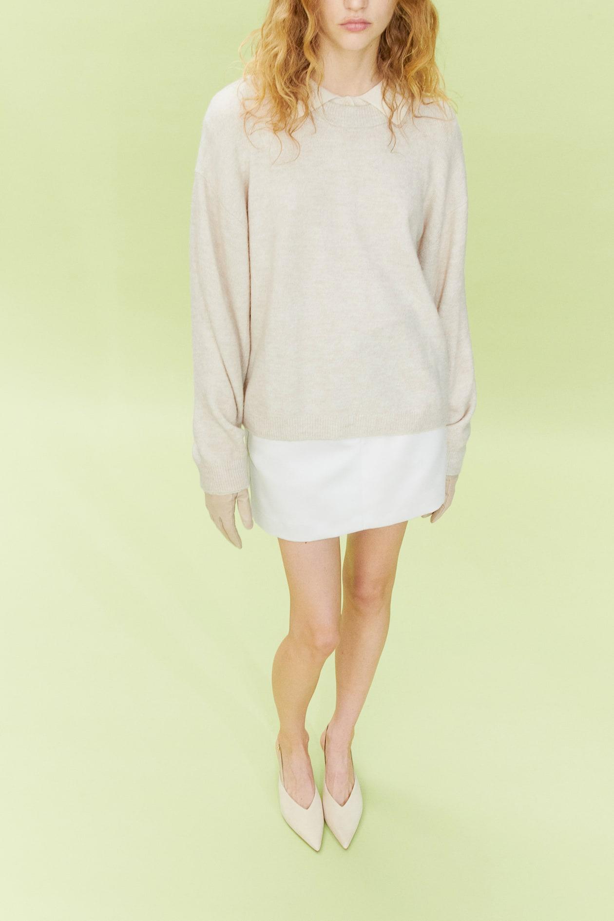 Свитер H&M 983240П XS Молочный