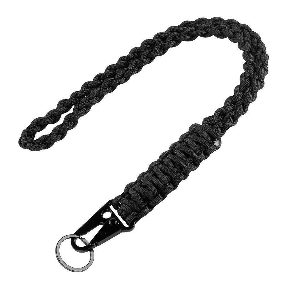 Ремешок MIL плетеный из паракорда для ключей на шею Черный (13701044) Ремешок MIL плетеный из паракорда для ключей на шею Черный (13701044)