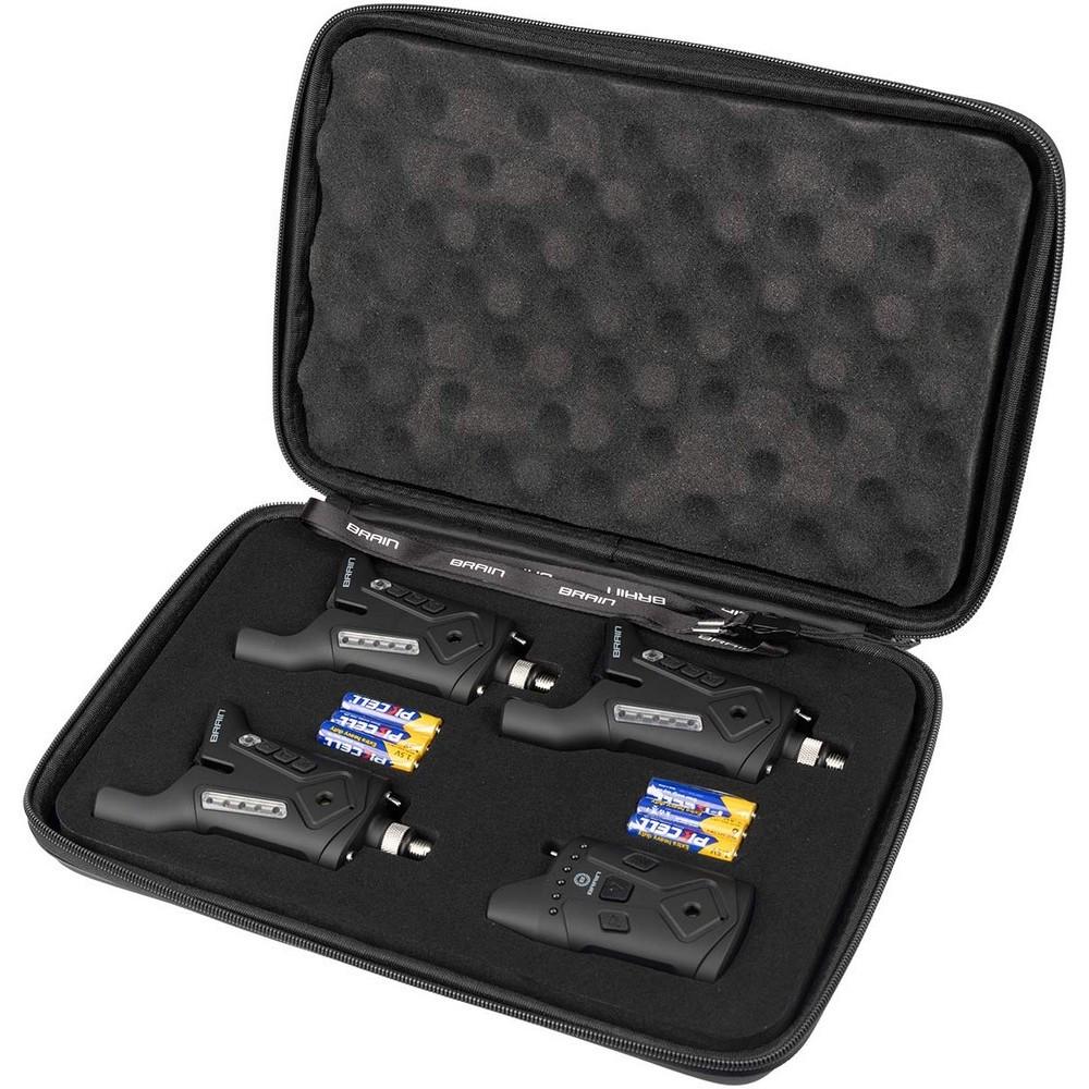 Набор сигнализаторов клева Brain Wireless Bite Alarm F-1 3+1 (1858.80.81) - фото 2 Набор сигнализаторов клева Brain Wireless Bite Alarm F-1 3+1 (1858.80.81) - фото 2