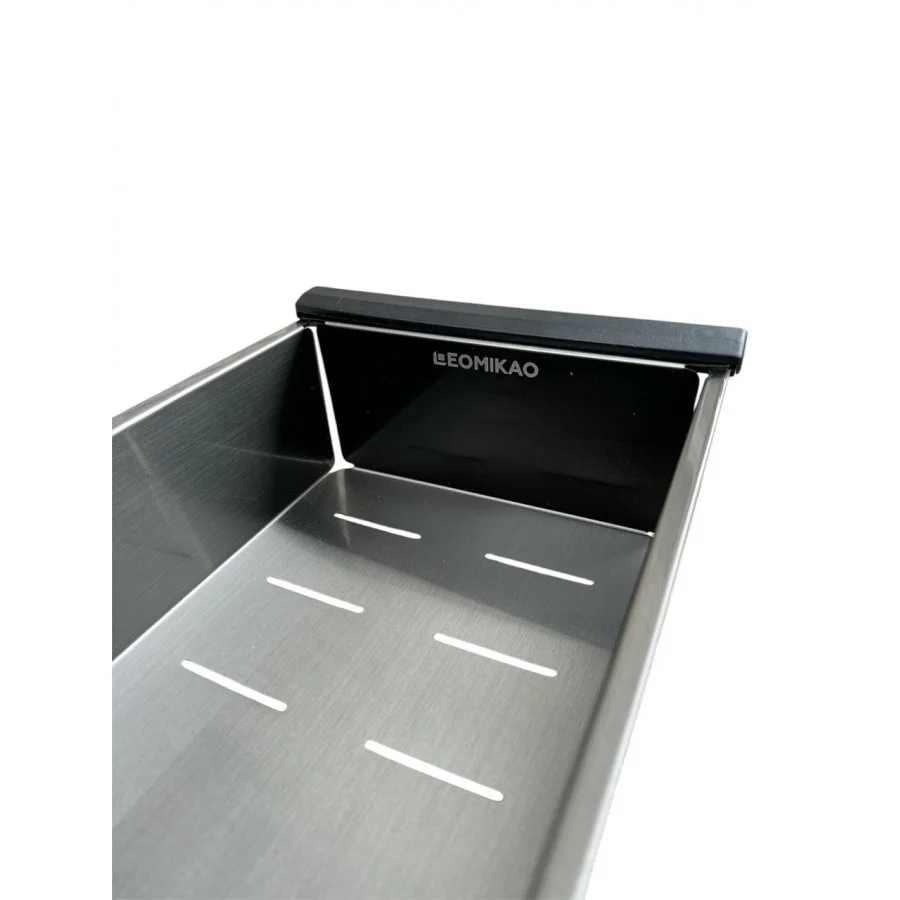 Коландер для кухонної мийки LeoMikao STEEL COLANDER GM PVD воронена сталь (260311) - фото 5 Коландер для кухонної мийки LeoMikao STEEL COLANDER GM PVD воронена сталь (260311) - фото 5