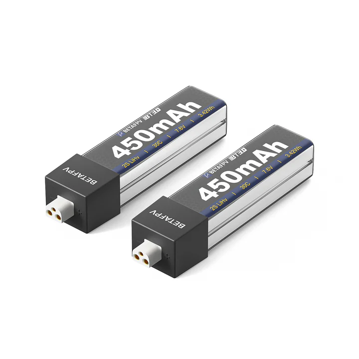 Аккумуляторы BetaFPV BT3.0 450 mAh 2S для 2S FPV дронов с разъемом BT3.0 2 шт. (2433450)