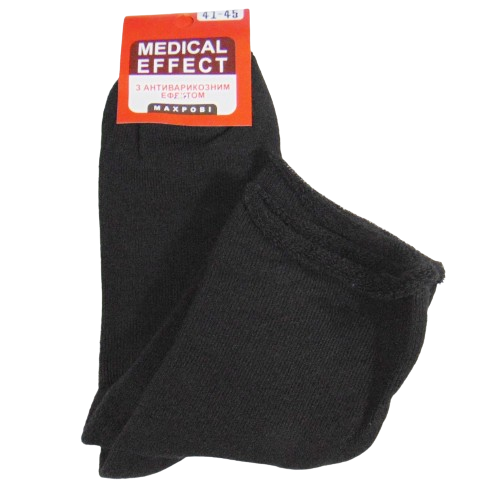 Носки теплые с антиварикозным эффектом Житомир medical effect р. 41-45 Черный (2065075011)