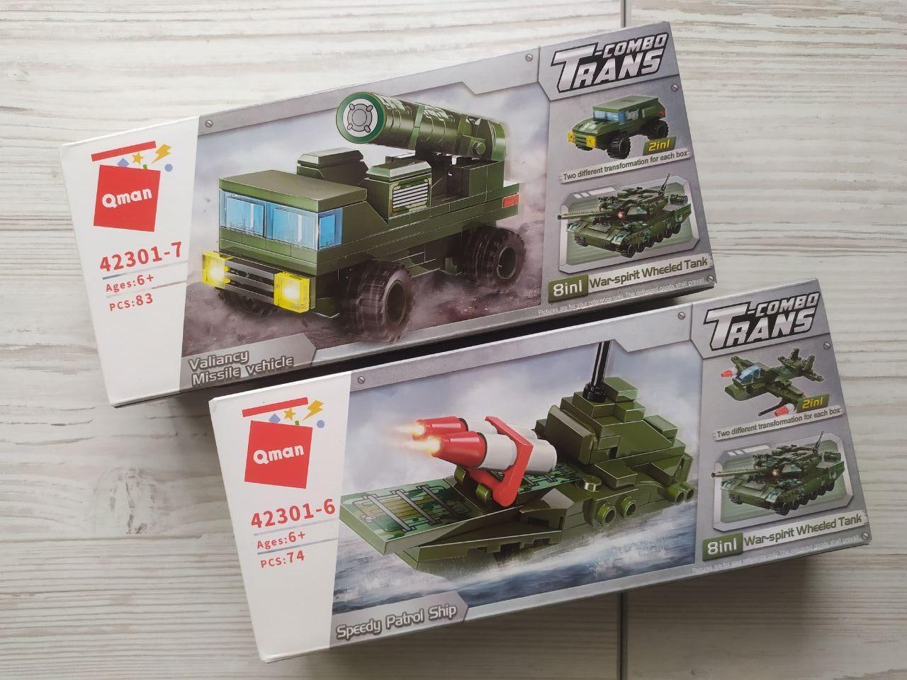 Конструктор Військова техніка. Ракетна установка 42301-7 та Патрульний корабель 2 шт. (42301-6)