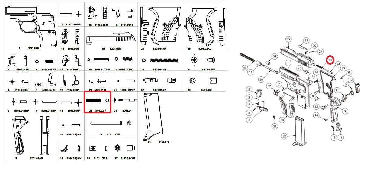 Пружина бойка Ekol Volga/Ekol Botan (2319418747) - фото 3 Пружина бойка Ekol Volga/Ekol Botan (2319418747) - фото 3