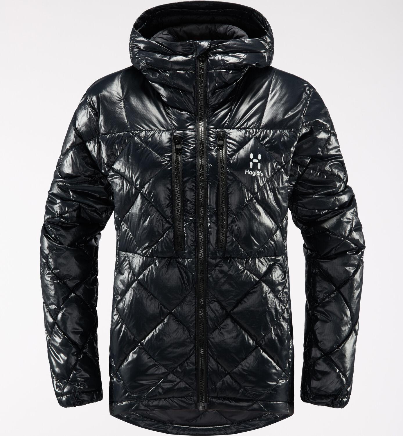 Мікропуховик жіночий Haglofs Roc Mimic Hood для туризму XS Чорний (6047262) - фото 3