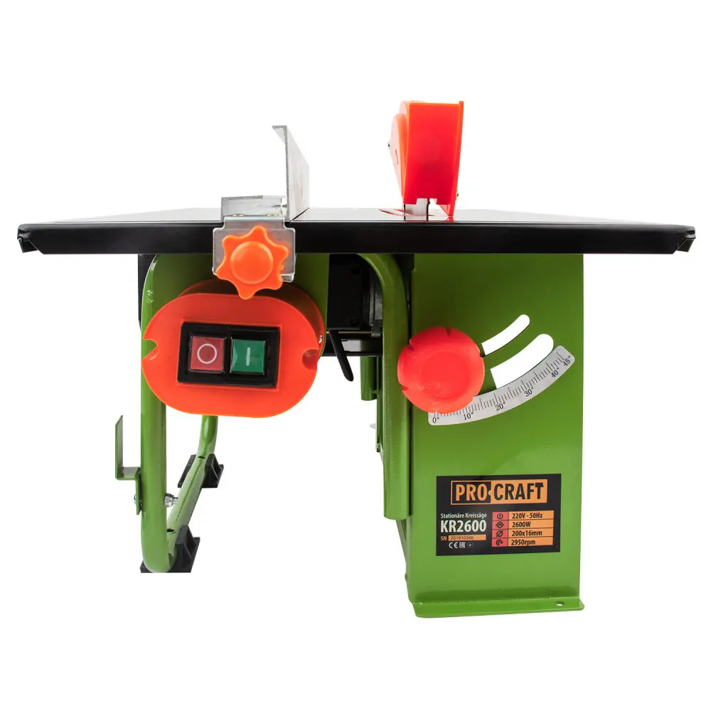 Пила стаціонарна циркулярна ProCraft KR2600/200 800 Вт з диском та захисним кожухом - фото 7 Пила стаціонарна циркулярна ProCraft KR2600/200 800 Вт з диском та захисним кожухом - фото 7
