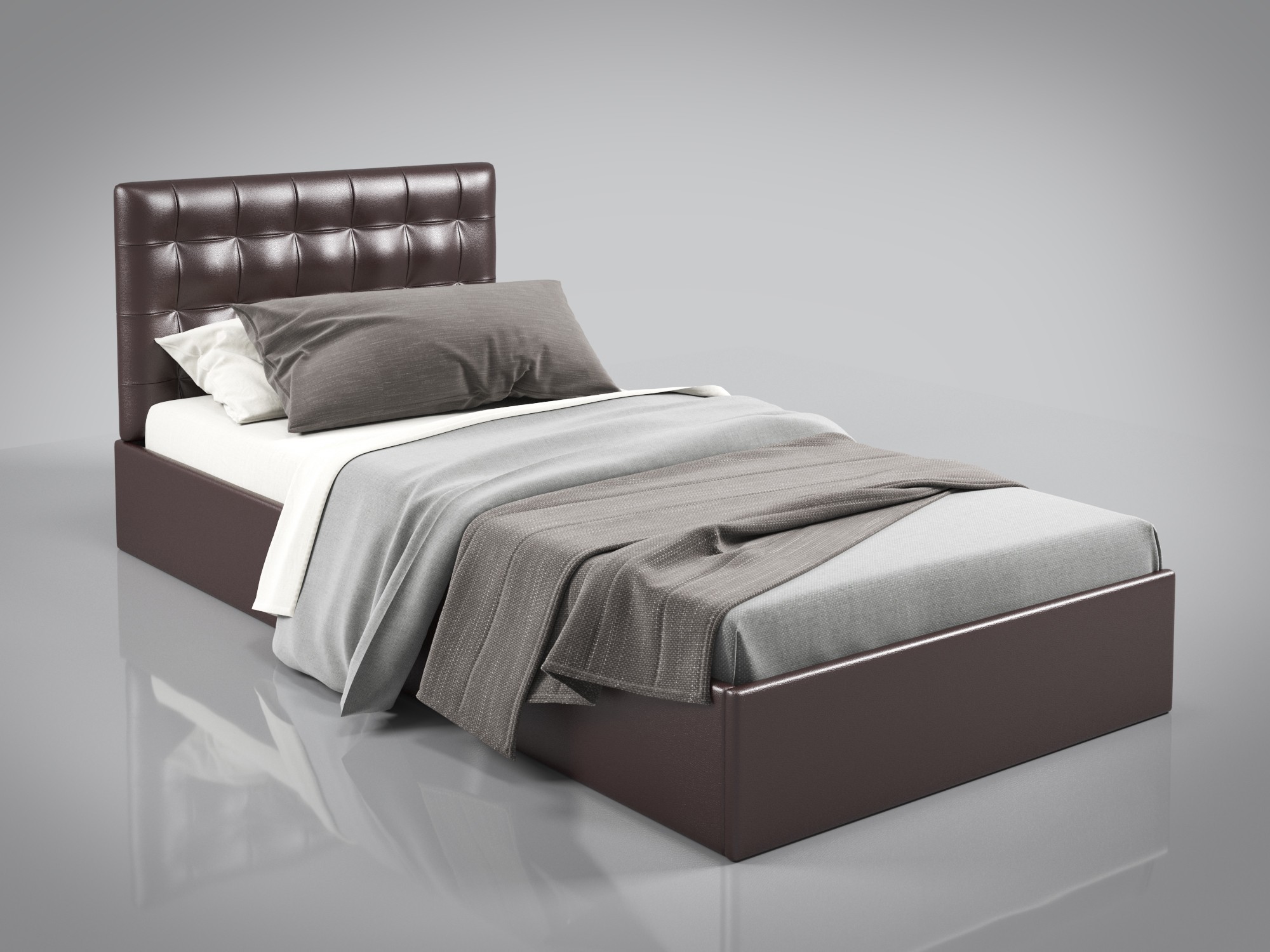 Кровать BNB SunriseDesign без подъемного механизма 90x200 см Коричневый (r2_sent_208)