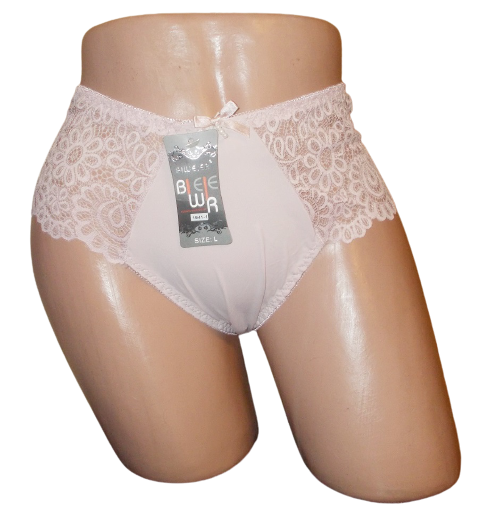 Женские трусики бразилиана Biweier 19411 XXL Пудровый (1555832106)