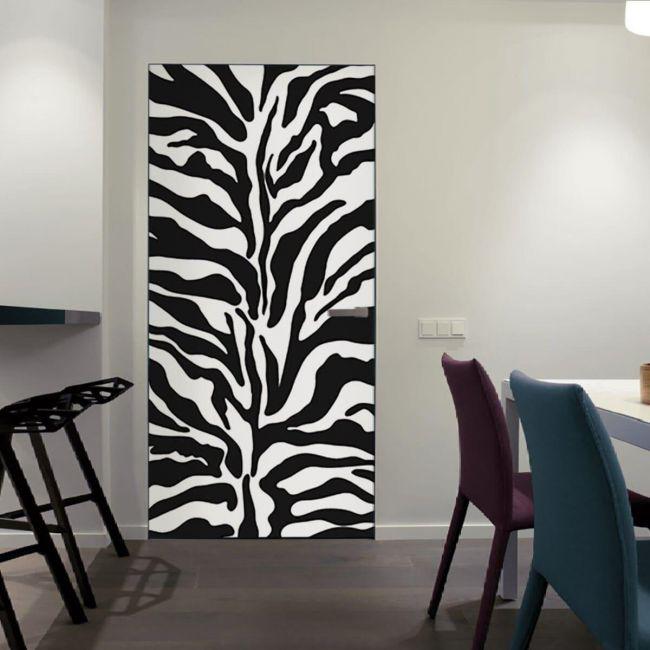 Наклейка интерьерная на двери Sticker Wall SW-00000951 Зебра 104х210 см