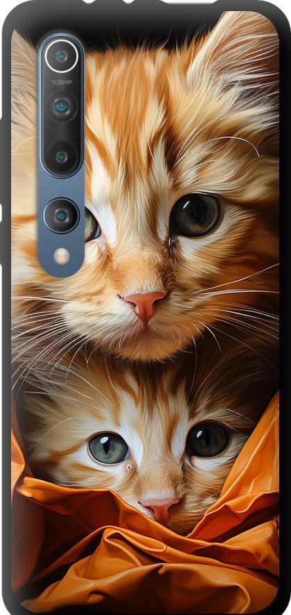 Чехол на Xiaomi Mi 10 Котики 2 (5664b-1860-42517)