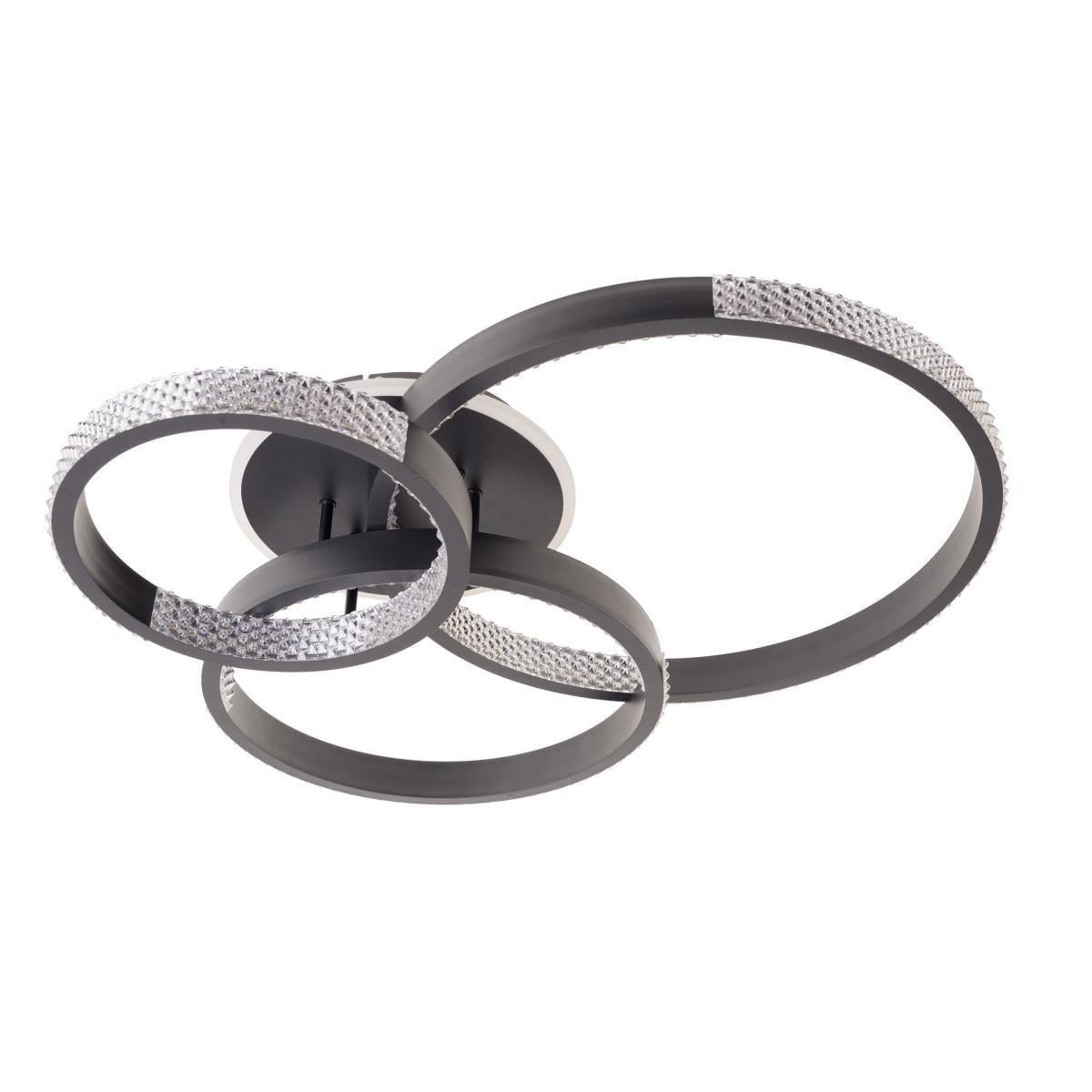 Люстра светодиодная 87W WW+NW+CW BK (WBL-58C/4)