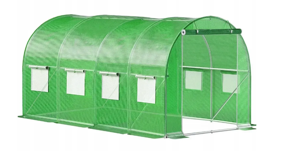 Теплица арочная под пленку с окнами VOLSO POLSKA 4х2,5х2 м Зеленый - фото 1 Теплица арочная под пленку с окнами VOLSO POLSKA 4х2,5х2 м Зеленый - фото 1