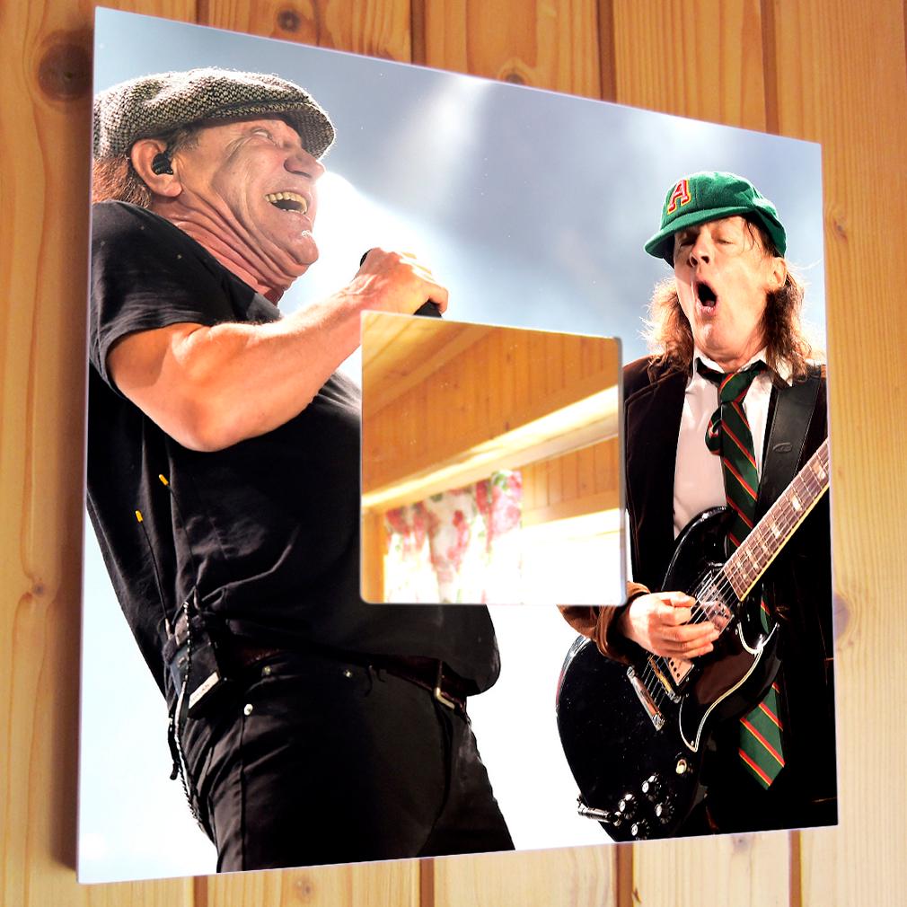 Зеркало декоративное Группа "AC/DC" 260х260 мм (M00963)