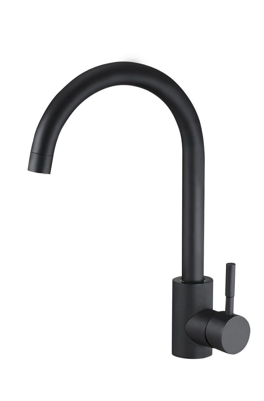 Смеситель для кухни EZA 4 D090 KB AISI 304 из нержавеющей стали Черный