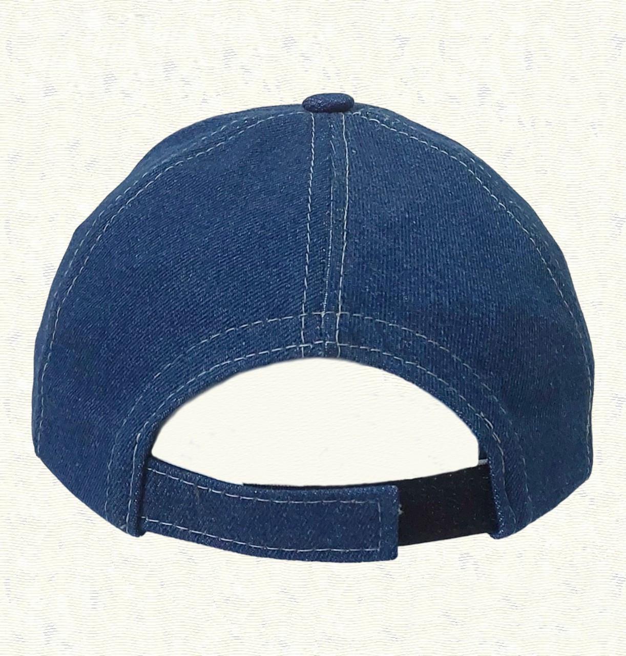 Бейсболка Тризуб з регуляторо розміру джинсова (6879) - фото 4 Бейсболка Тризуб з регуляторо розміру джинсова (6879) - фото 4