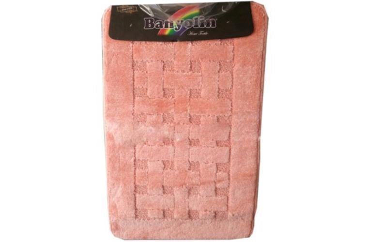 Комплект ковриков для ванной Grid 50х80 см Pink (9217216)