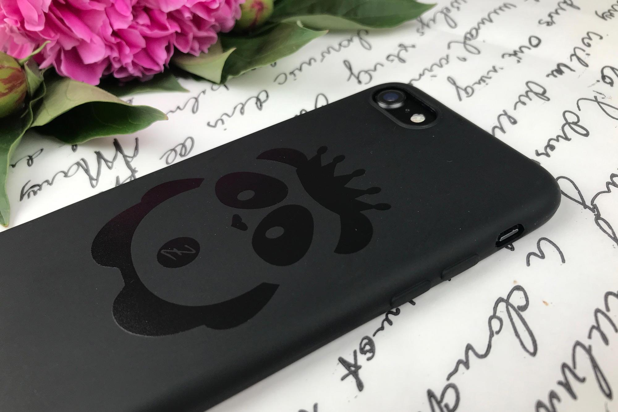 Силіконовий чохол Zorrov для Apple iPhone SE 2020 - Panda Black (14090050160087496) - фото 4