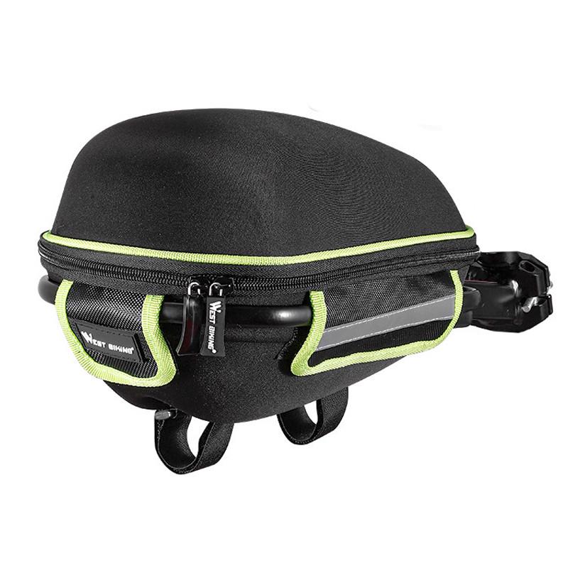 Багажник велосипедный под седло West Biking 0707151 Black/Green (1655805211)