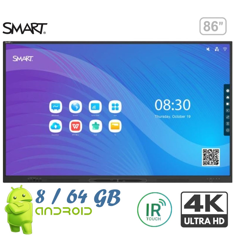 Інтерактивна панель Smart Technologies GX186-V3 дисплей 86" Android 13/8 64Gb (tf580) - фото 4