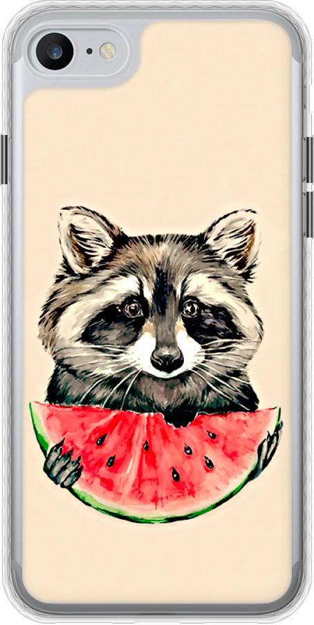 Чехол на iPhone 8 Енотик с арбузом (4605pc-1031-42517)