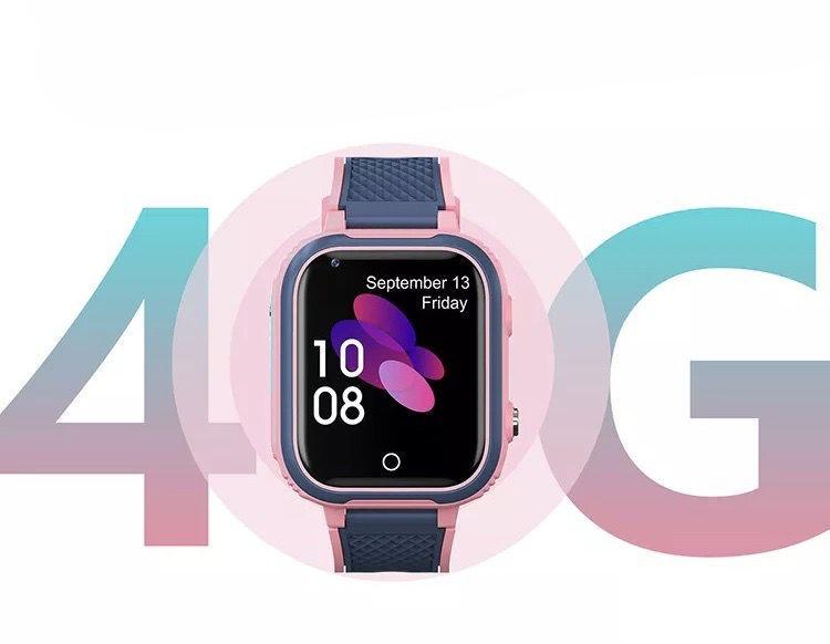 Смарт-годинник дитячий Lemfo LT21 GPS відеодзвінком Рожевий 4G (26389328) - фото 5