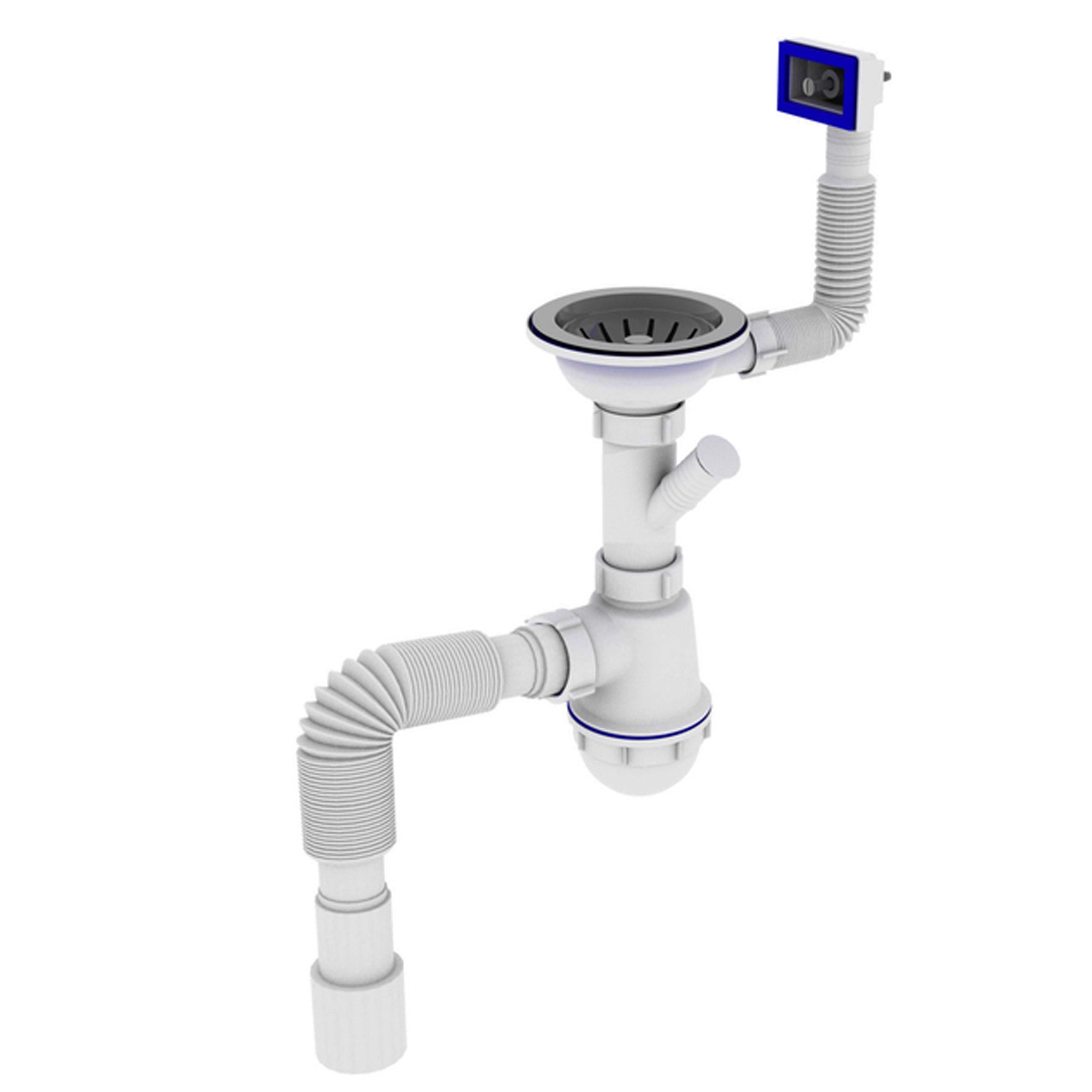 Сифон для кухонной мойки Optimum Opti-27343 000029704 115 мм (272982)