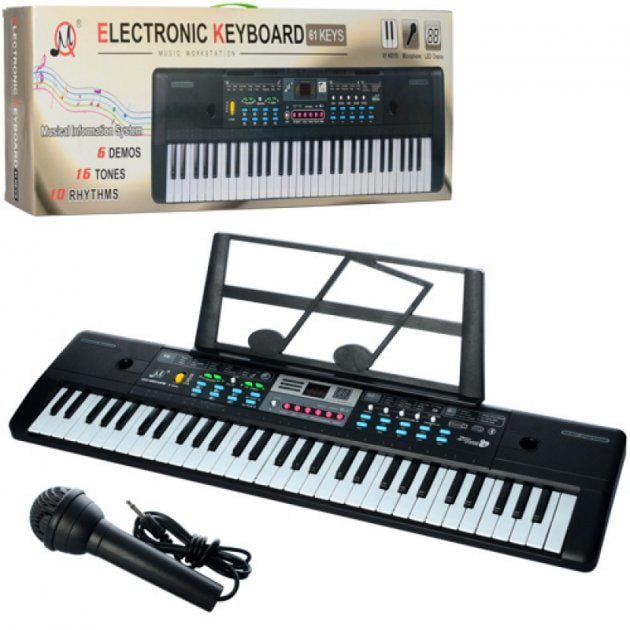 Дитячий синтезатор Bambi Electronic Keyboard 61 клавіша МР3 6 тонів (MQ6111-12)