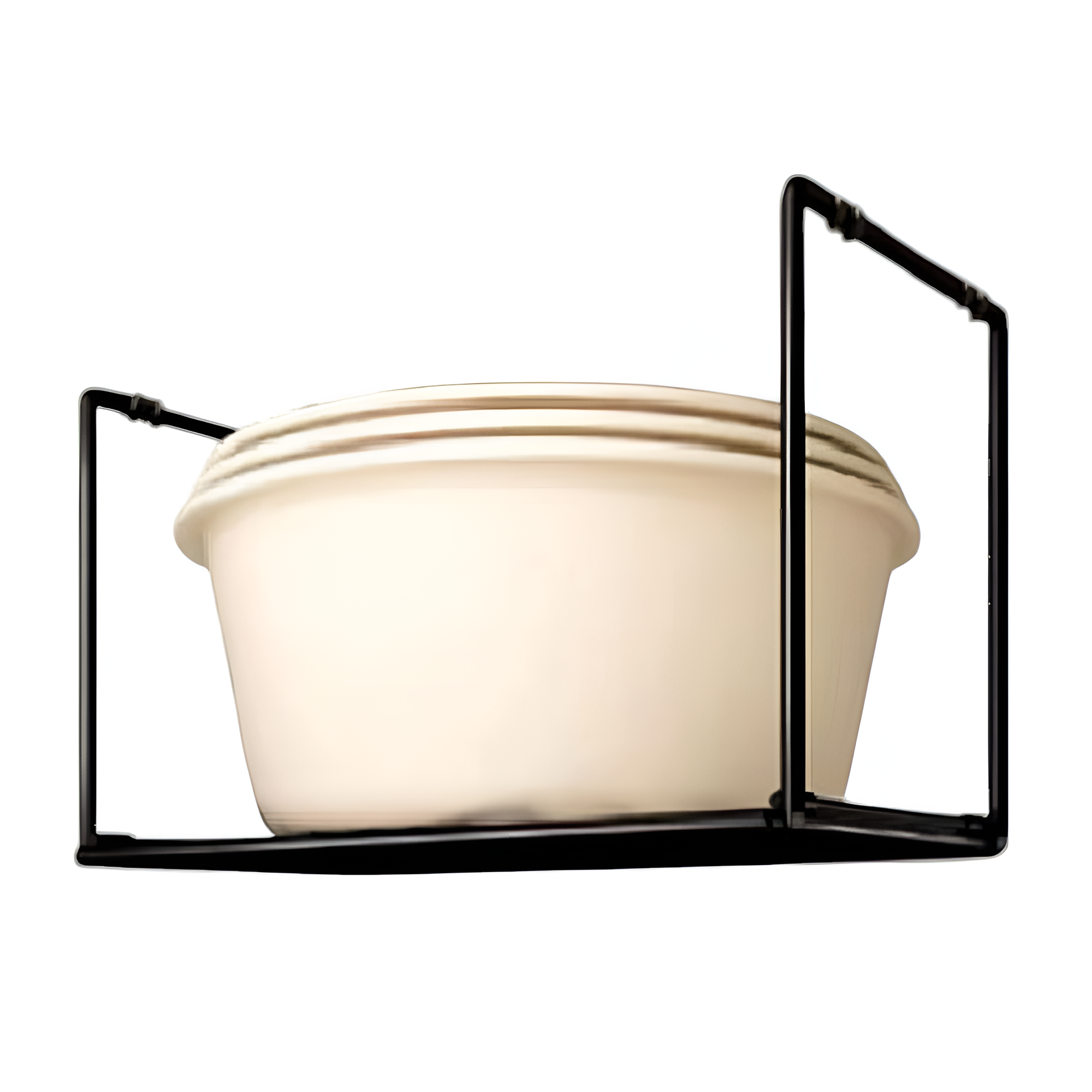 Полка навесная Stenson M 39х19х20 см Черный (M50215-M)