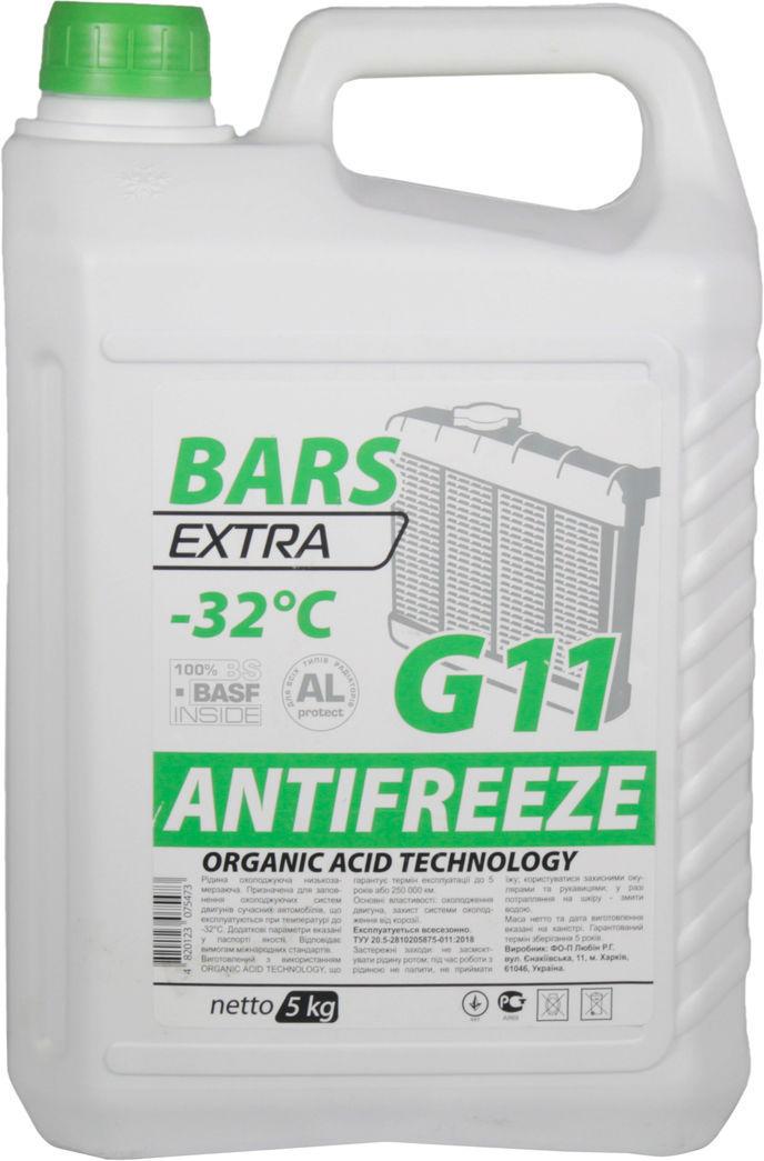 Антифриз Bars Extra G11 от -35 до +108 5 л Green (0101408)