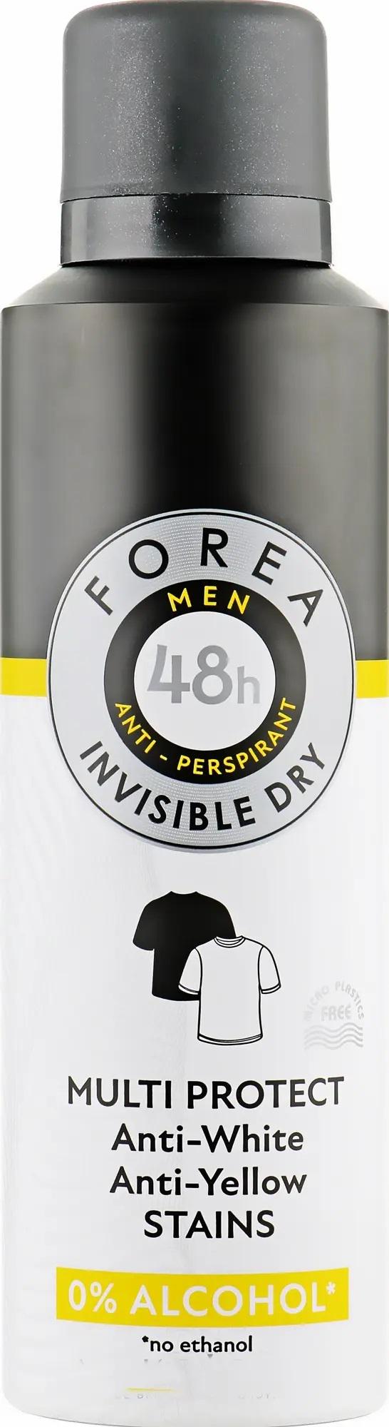 Дезодорант чоловічий спрей Forea Invisible Dry 200 мл (13346208)