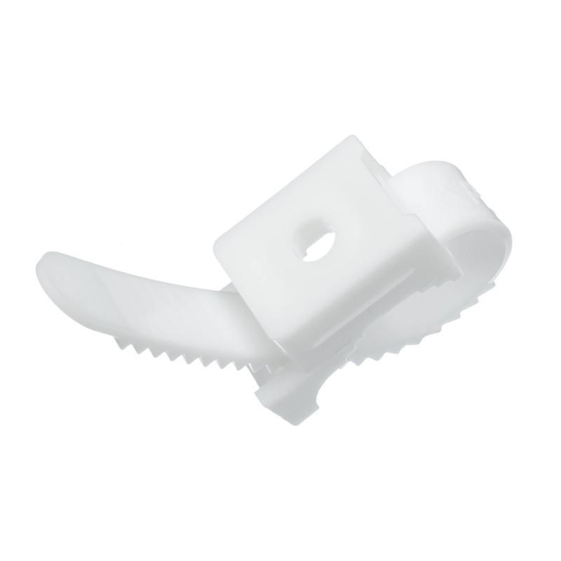 Тримач під дюбель з хомутом E.NEXT КР-25 ⌀ 25 мм 80x10 мм нейлон 25 шт. (m0080125)