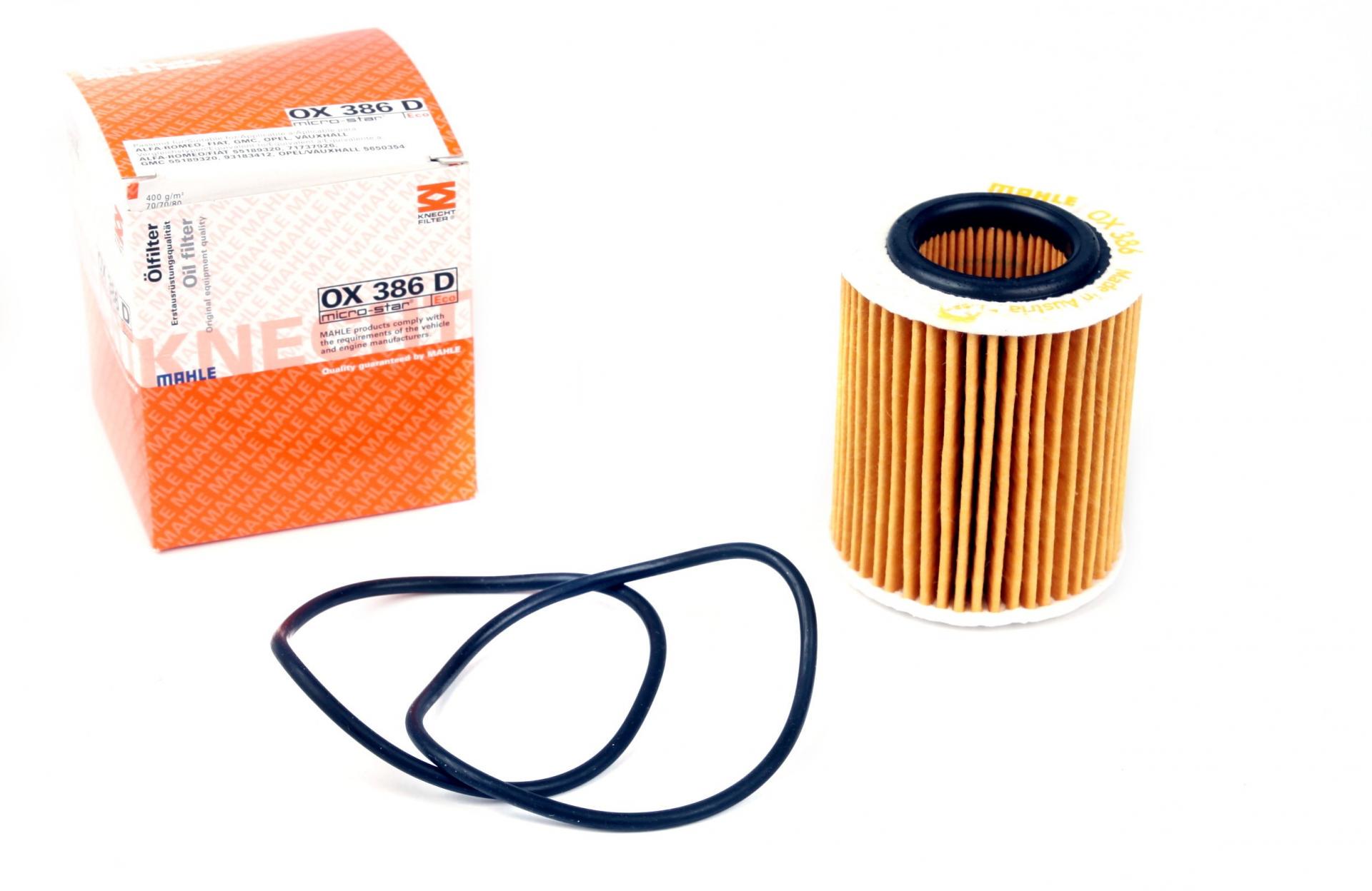 Фильтр масляный KNECHT для Opel Astra H 1,9CDTi 05- (OX 386D)