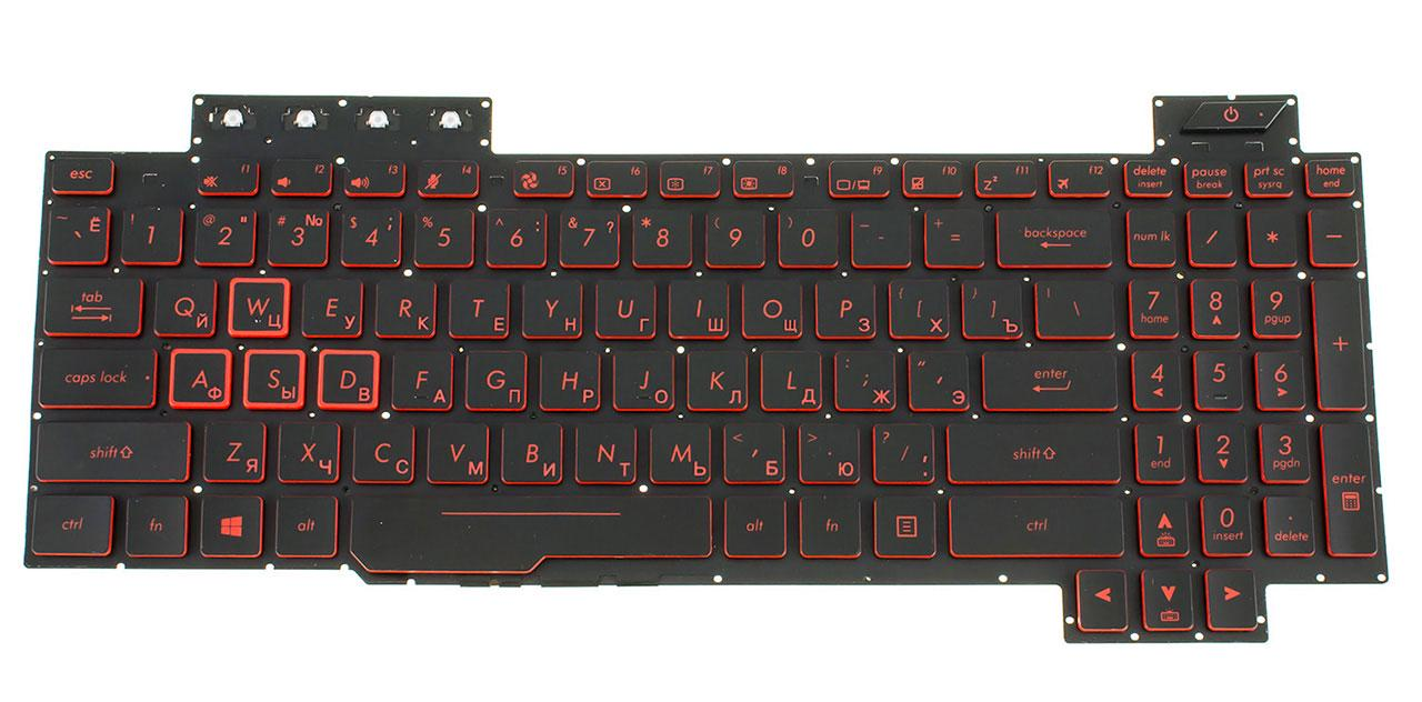 Клавиатура для ноутбука Asus FX505GT подсветка клавиш (0KNR0-661PRU00)