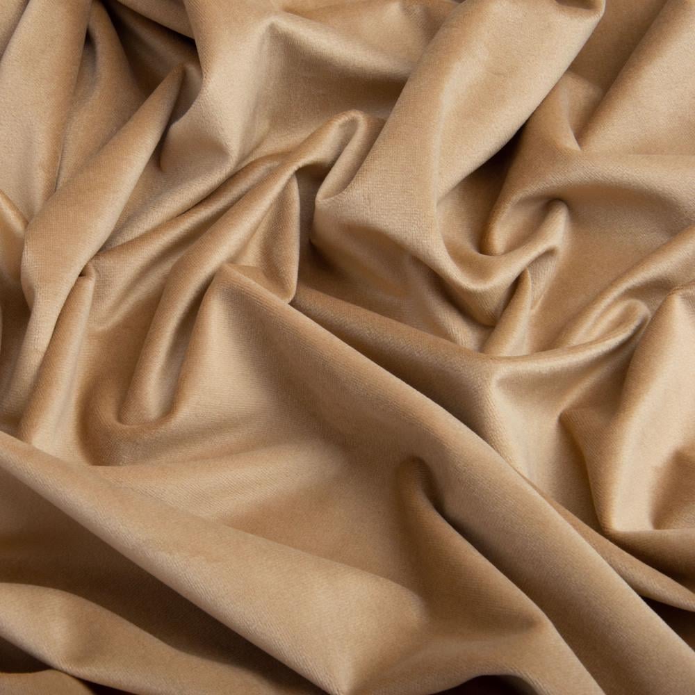Тканина велюр однотонний Вайлет 290 гр/м2 150 см Бежевий (26875) - фото 3