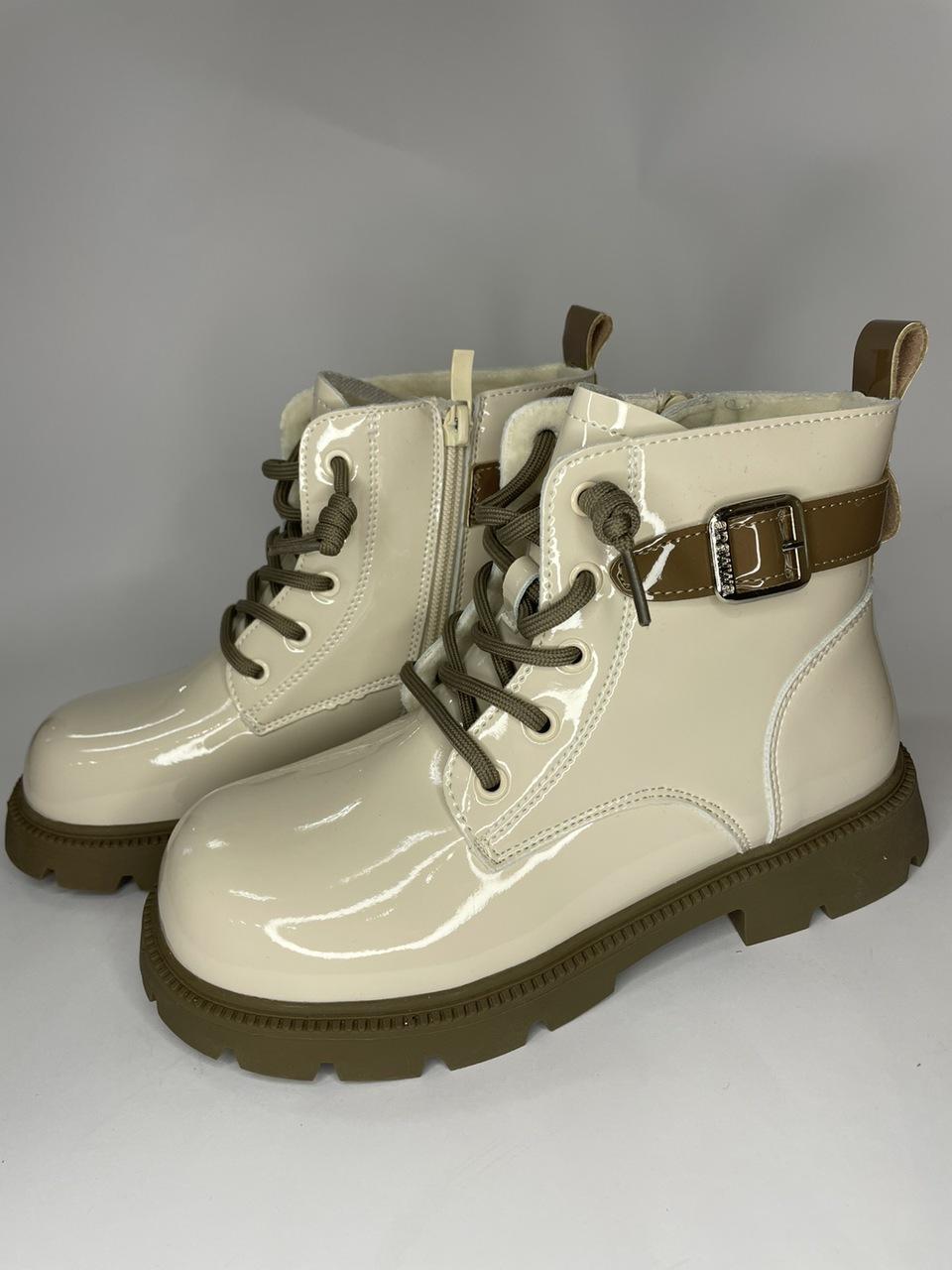 Черевики дитячі демісезонні Apawwa 631/4296/35 р. 35 21,5 см Бежевий (31804777)