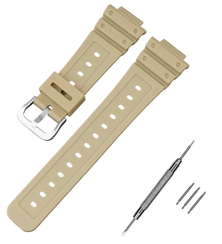 Ремінець для Casio G-Shock GA-2100 Beige SI (3793)