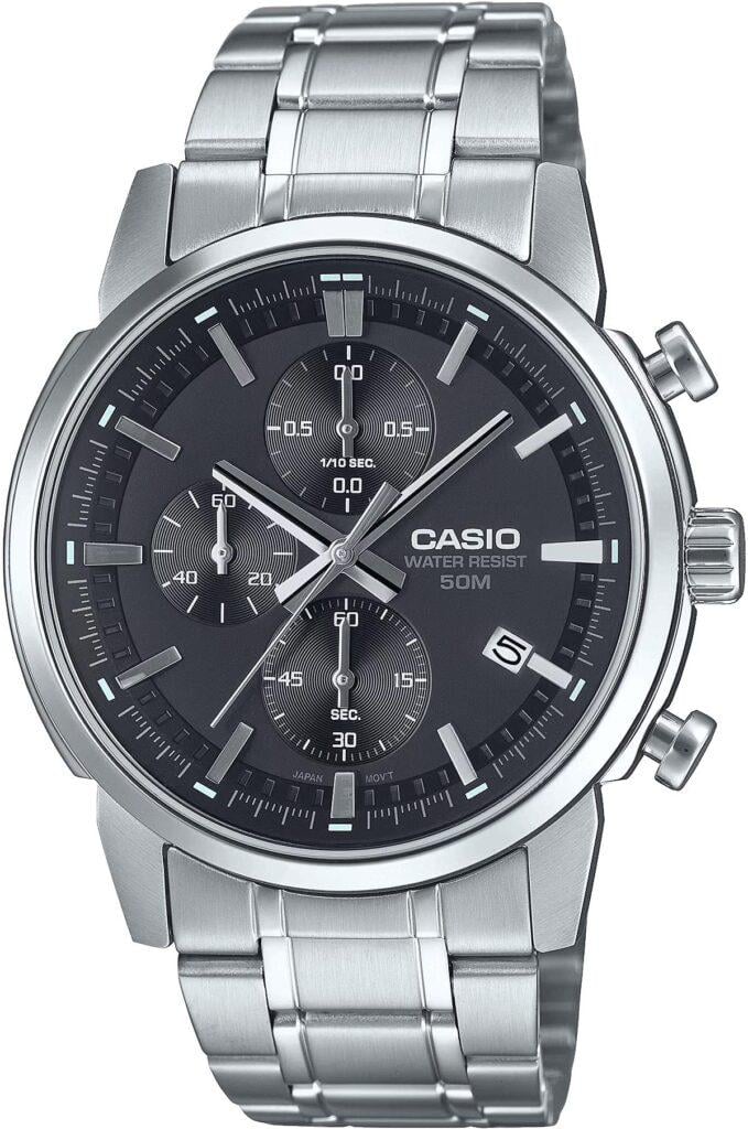 Наручний годинник чоловічий Casio MTP-E510D-1A d 42 мм Чорний (2470742125)