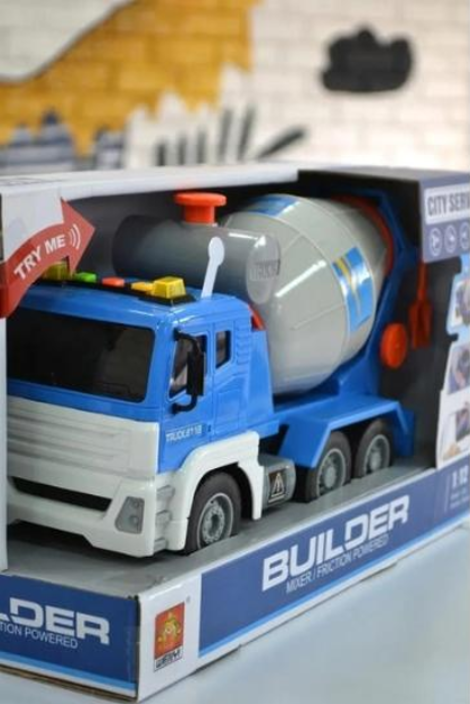 Іграшкова машинка-спецтехніка Бетонозмішувач для хлопчиків (811 В) - фото 3 Іграшкова машинка-спецтехніка Бетонозмішувач для хлопчиків (811 В) - фото 3