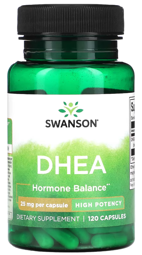 Стимулятор тестостерона Дегидроэпиандростерон/ДГЭА Swanson DHEA High Potency 25 мг 120 капсул