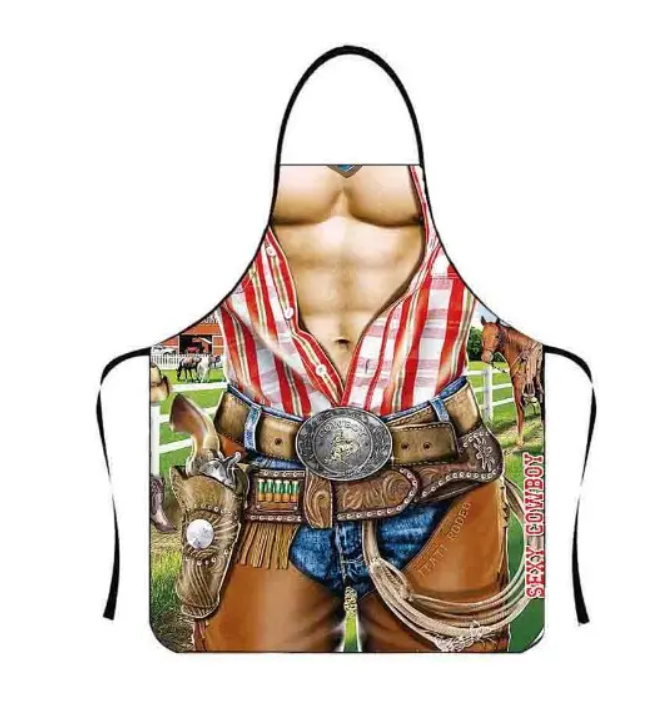 Фартук с приколом Ковбой 73х57 см Разноцветный (50044) Фартук с приколом Ковбой 73х57 см Разноцветный (50044)