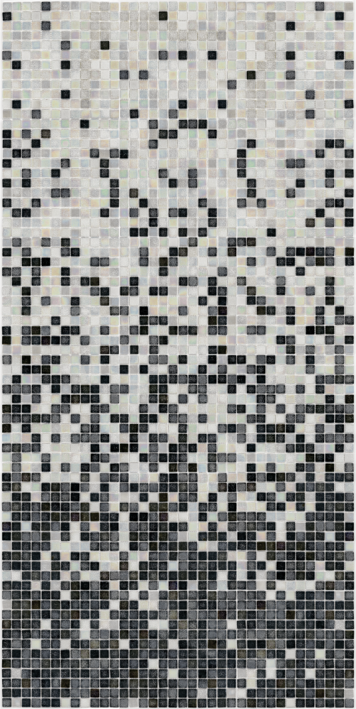 Мозаїка скляна AquaMo MX25-PL розтяжка в хамам 1912x317x4 мм на папері Біло-чорний (004121-2)