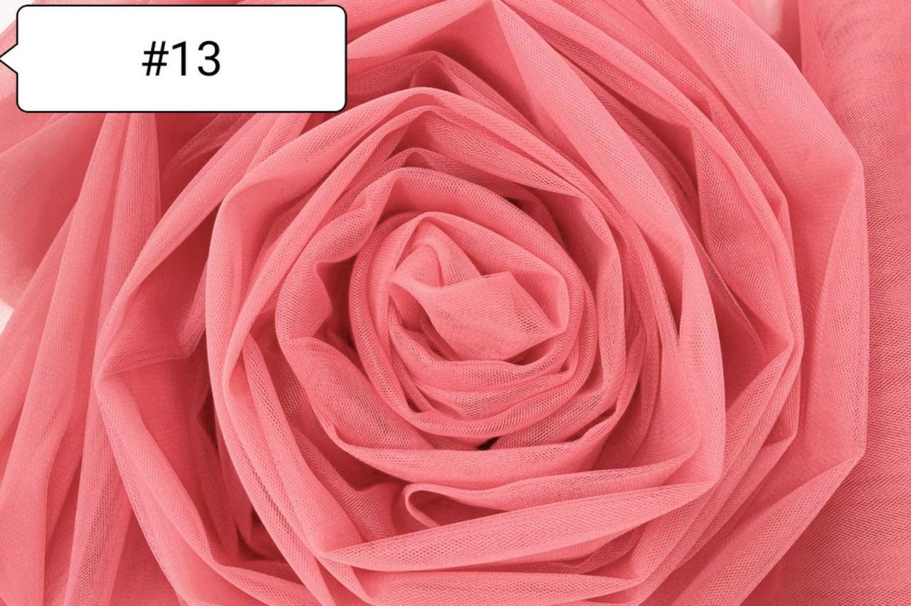 Ткань евросетка №13 Коралловый (1729696513)