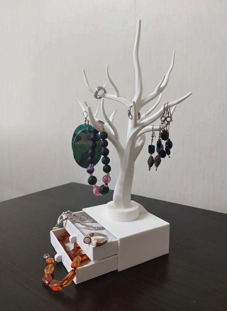 Органайзер для прикрас Дерево з висувними ящиками 10x28x7 см (2869626032) Органайзер для прикрас Дерево з висувними ящиками 10x28x7 см (2869626032)