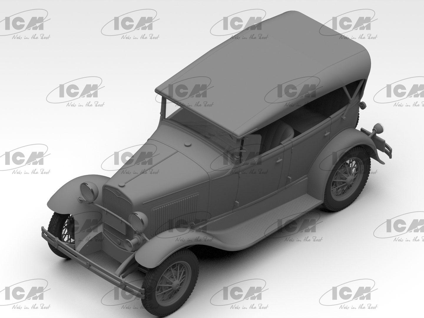 Сборная модель ICM Model A Standard Phaeton 1930-е годы американский легковой автомобиль (24050) - фото 3